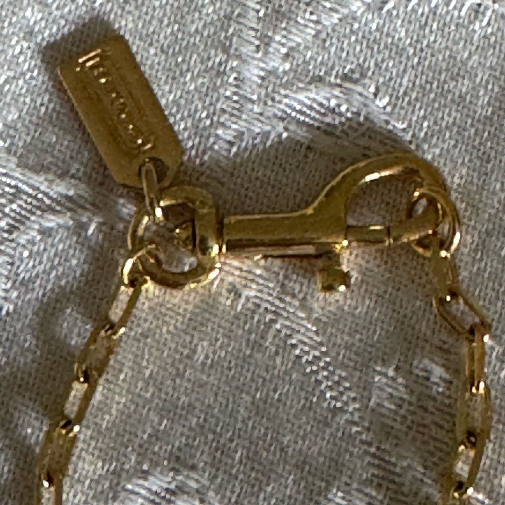 Coach Gold Multi Chain Waterfall Bib Necklace - Picture 12 of 12
